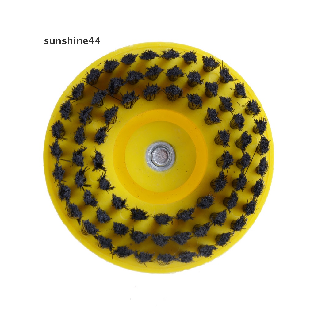 Sunshine 110mm Power Scrub Drill Brush Untuk Membersihkan Karpet / Sofa / Furniture Kayu