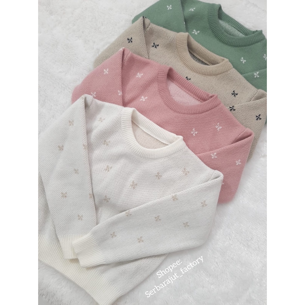 Veya knitwear polka/Sweater anak 1th-3th/Sweater Rajut Anak