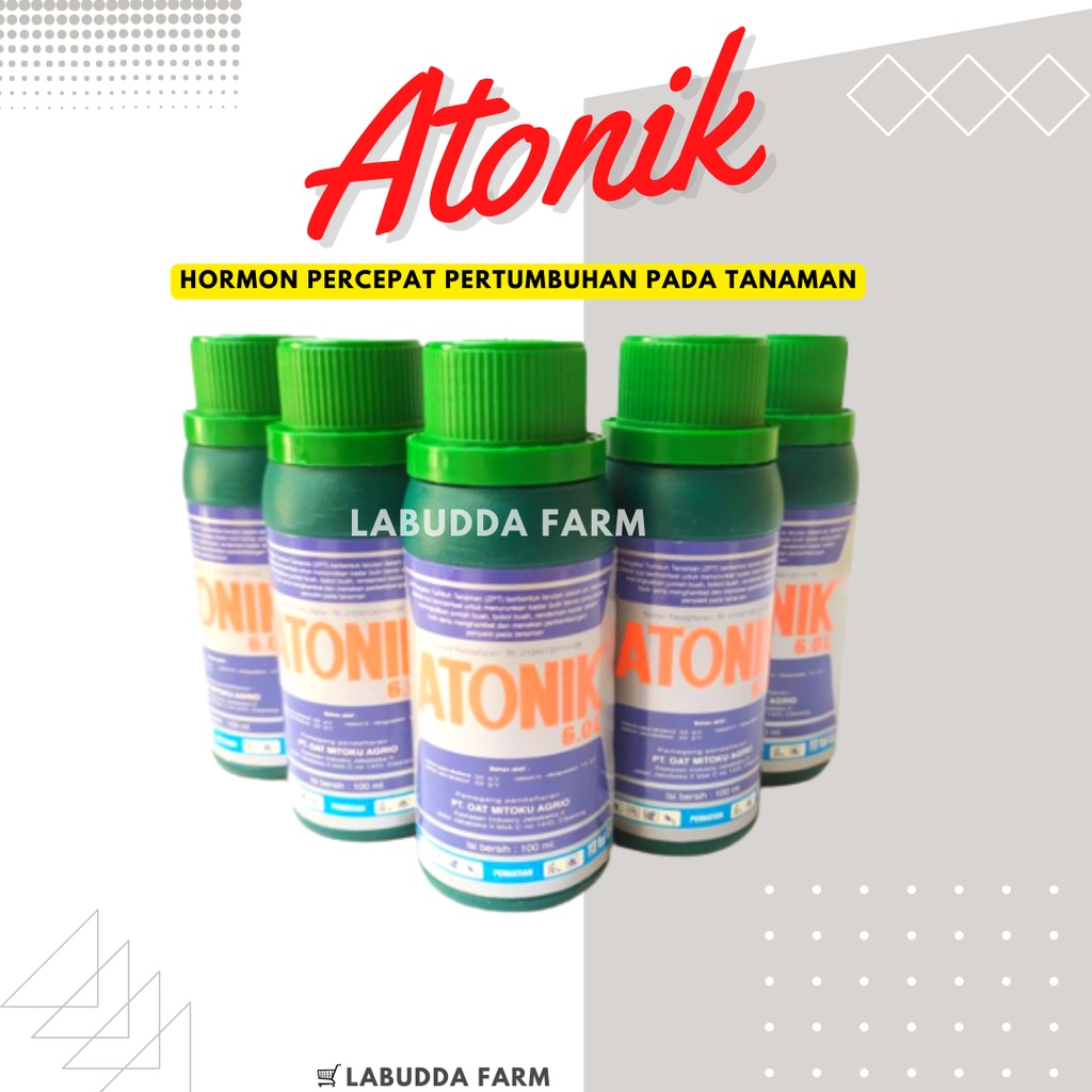 Pupuk Penyubur Tanaman Atonik 6.0L kemasan 500ml Zpt Pertumbuhan Original Pabrik - Pupuk Daun Dan Bu