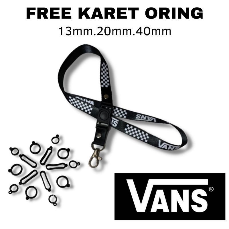 

Lanyard VANS tali lanyard DISTRO gantungan kunci name tag id card kartu nama / tali lanyard gantungan leher
