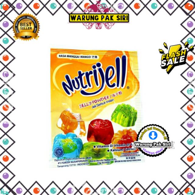 

Nutrijell Mangga | Jelly Agar-agar Powder [10gr]