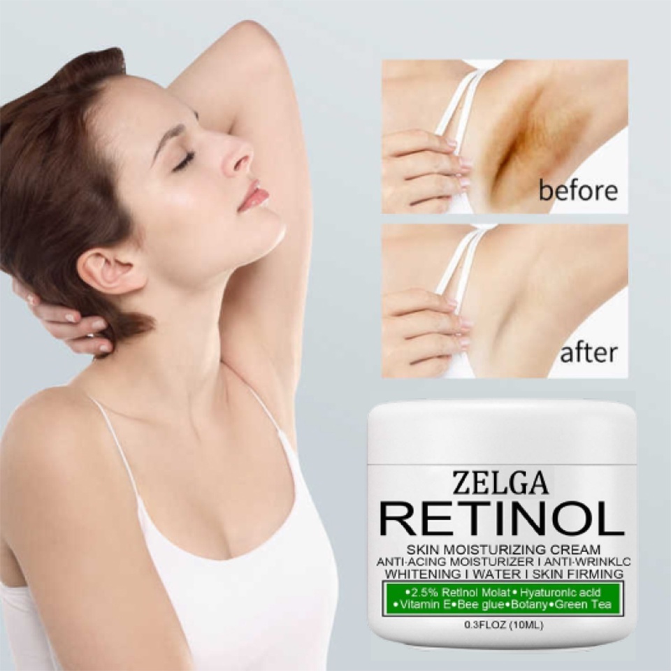 Zelga Retinol Skin Moisturizing Cream KRIM PEMUTIH KETIAK Armpit 10gr