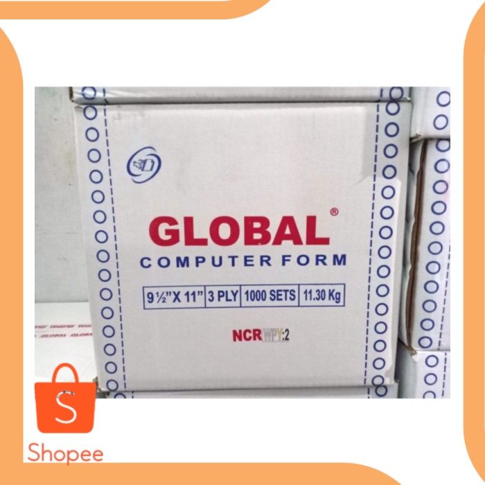 

Kertas Continuous Form Global 9 12 x 11 : 2 3 ply perkakas 6Zept21