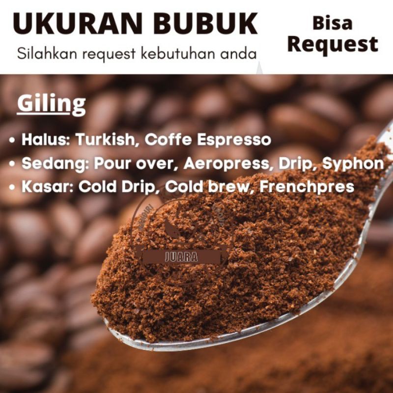 Kopi Arabika Flores Bajawa 1Kg Kualitas Premium | Roastedbean atau Bubuk |