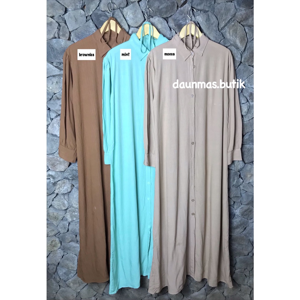 1KG MUAT 4PCS | GRETA DRESS FULL KANCING AIRFLOW CRINKLE HITS OOTD SELEBGRAM FASHION GROSIR WANITA TERMURAH