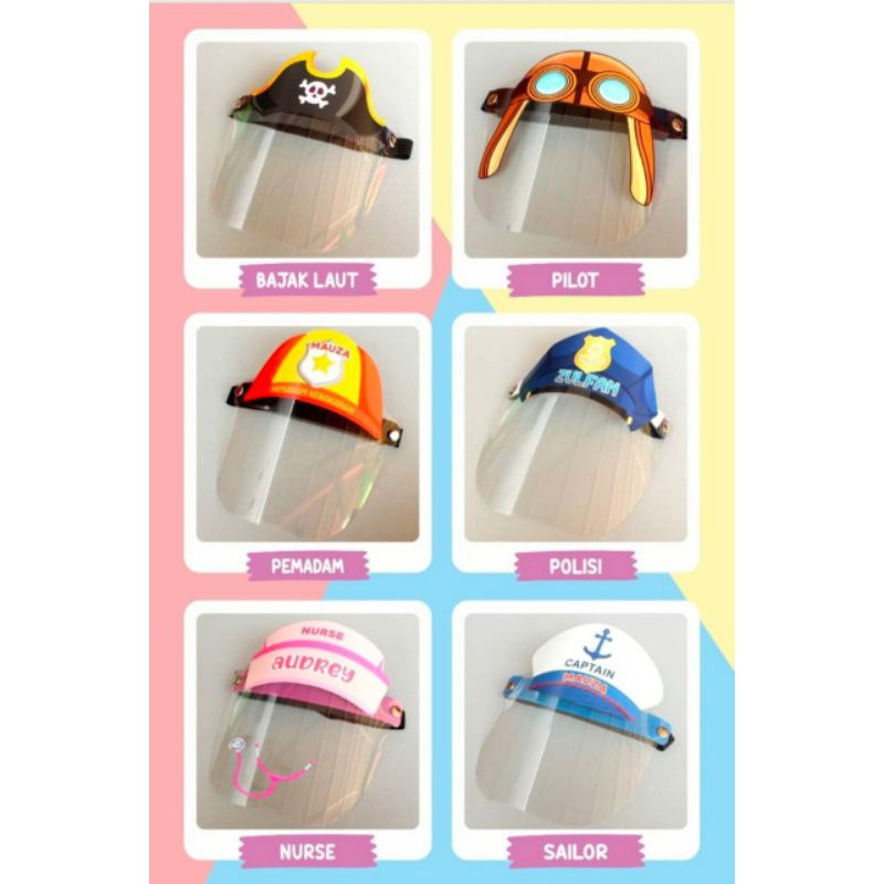 faceshield anak karakter