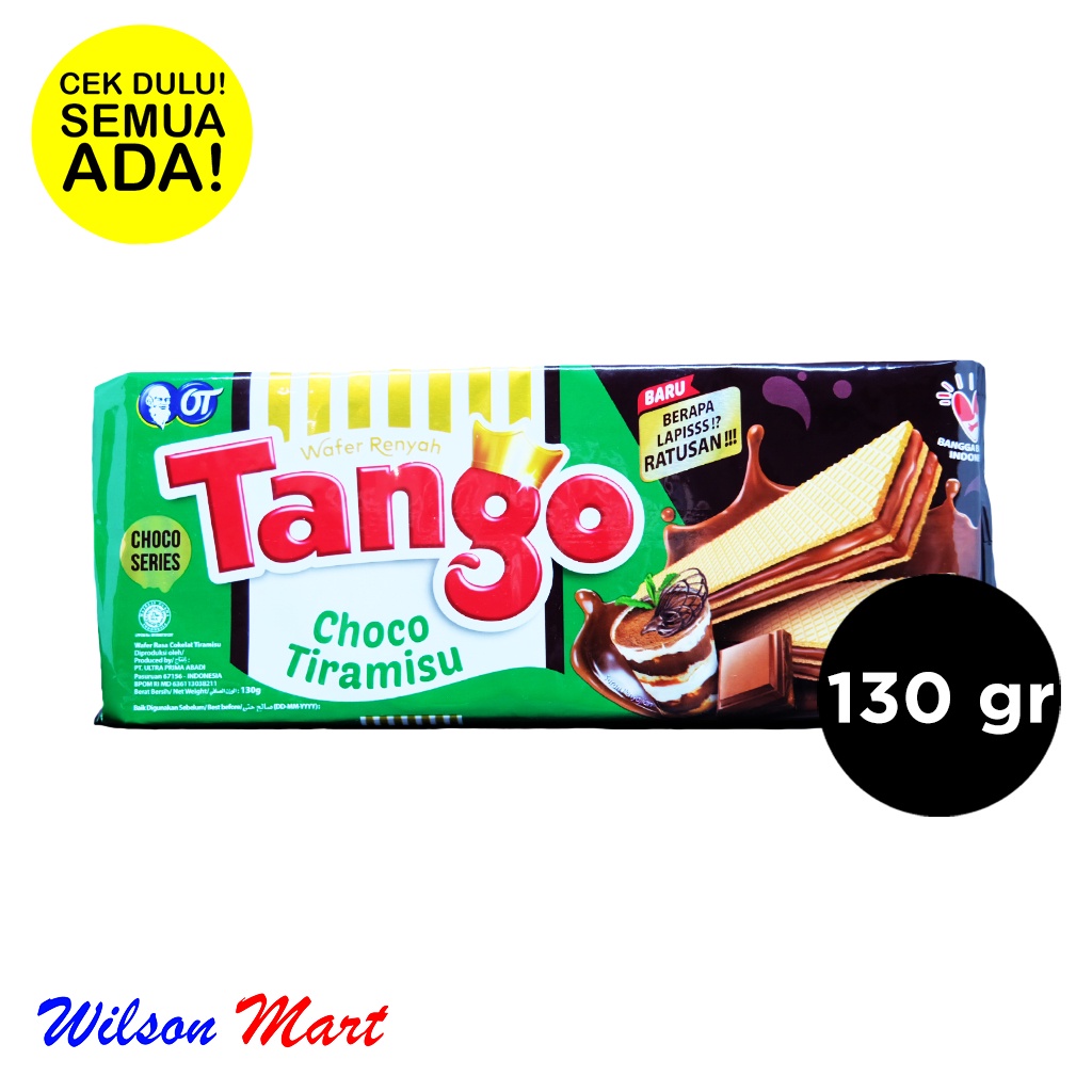 

TANGO WAFER CHOCO TIRAMISU 130 GRAM