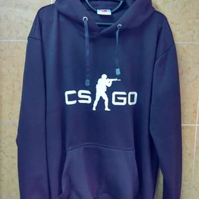 Jaket Hoodie Counter Strike - GO Team FNATIC Biru Dongker ORI