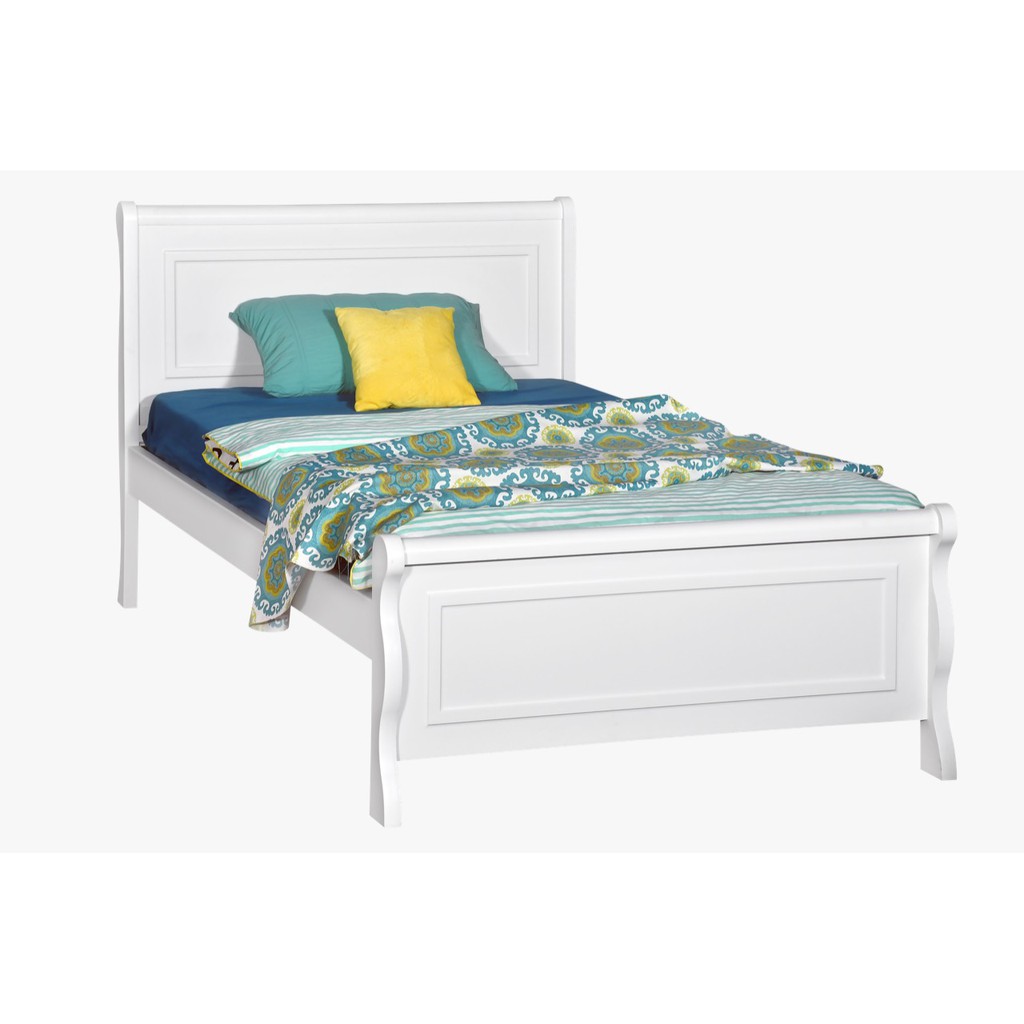 Ranjang Kasur Single White