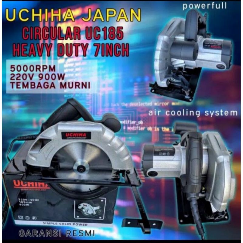 Mesin gergaji sirkel saw circular UC-185 uchiha heavy duty Japan Technology