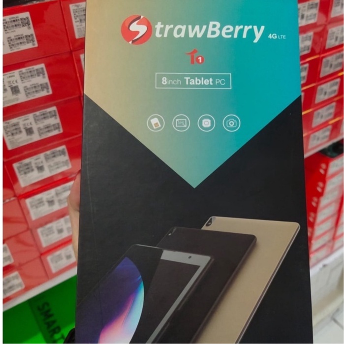Strawberry T1 RAM 3/32GB . Tablet Android Tablet Murah Handphone 4G LTE 8.0" 9.0 3GB/32GB Multifungs