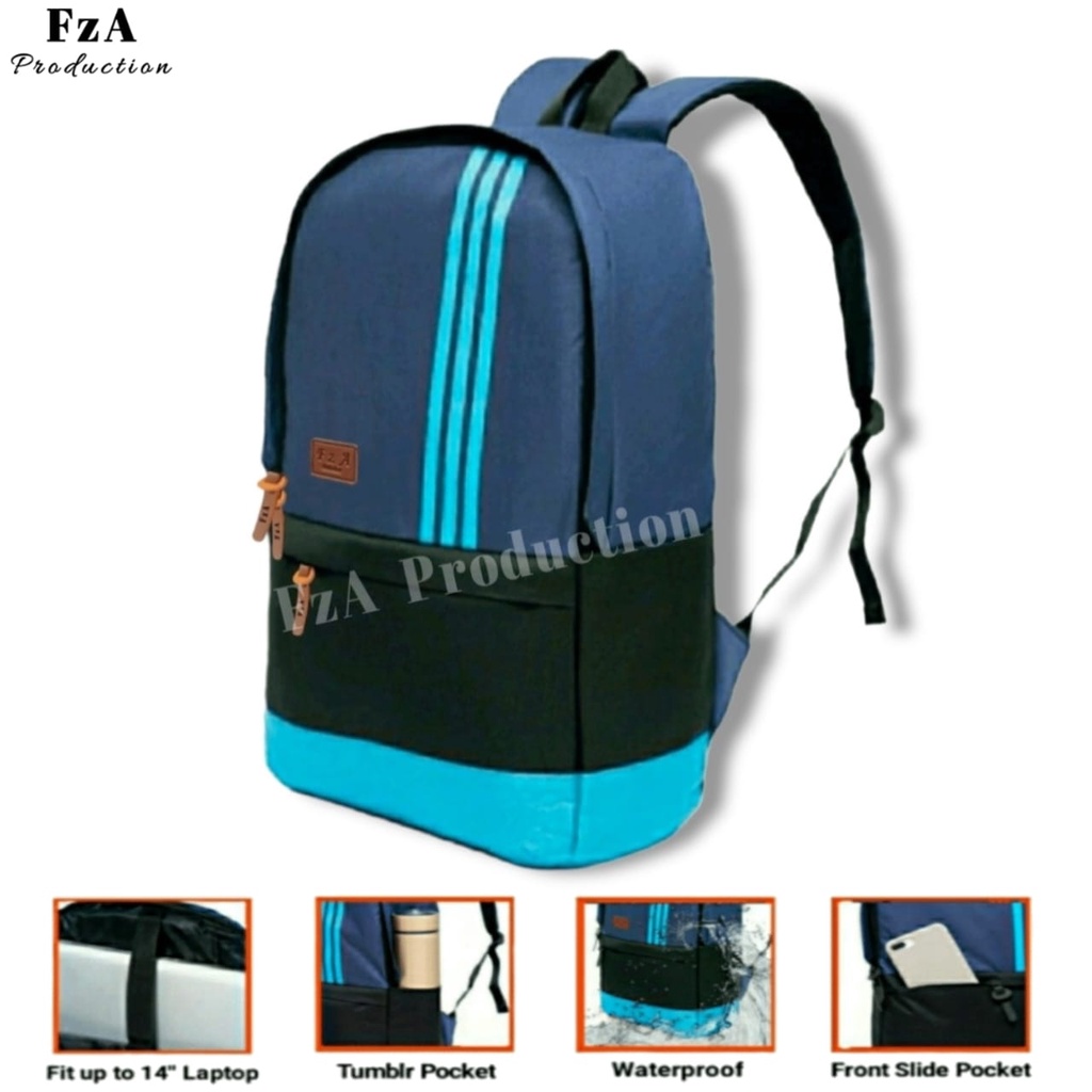 FzA Official - Tas Ransel Gendong Laptop Distro Sekolah Kuliah Pria Wanita Backpack Murah Original Tas Punggung Laptop - BLLTP