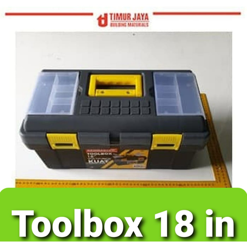 KENMASTER Toolbox Besar 18 inc Tool box Kotak Tempat Perkakas double Kenmaster Kotak Perkakas / Tempat Penyimpanan