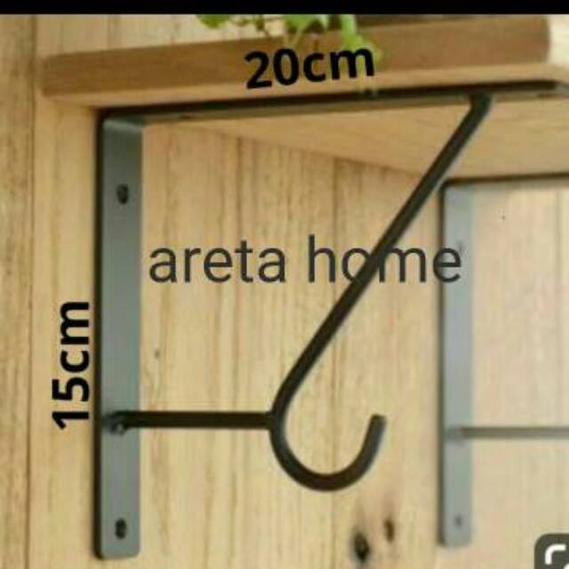  Besi  siku  penyangga rak ambalan tempel dinding Shopee 