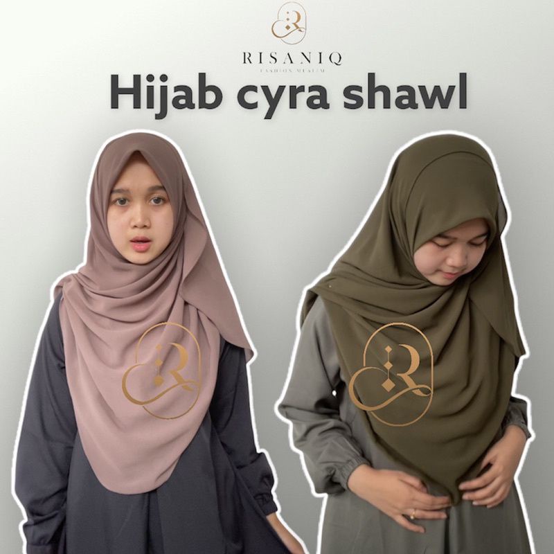 Hijab Cyra Shawl Hijab malay terbaru by RISANIQ