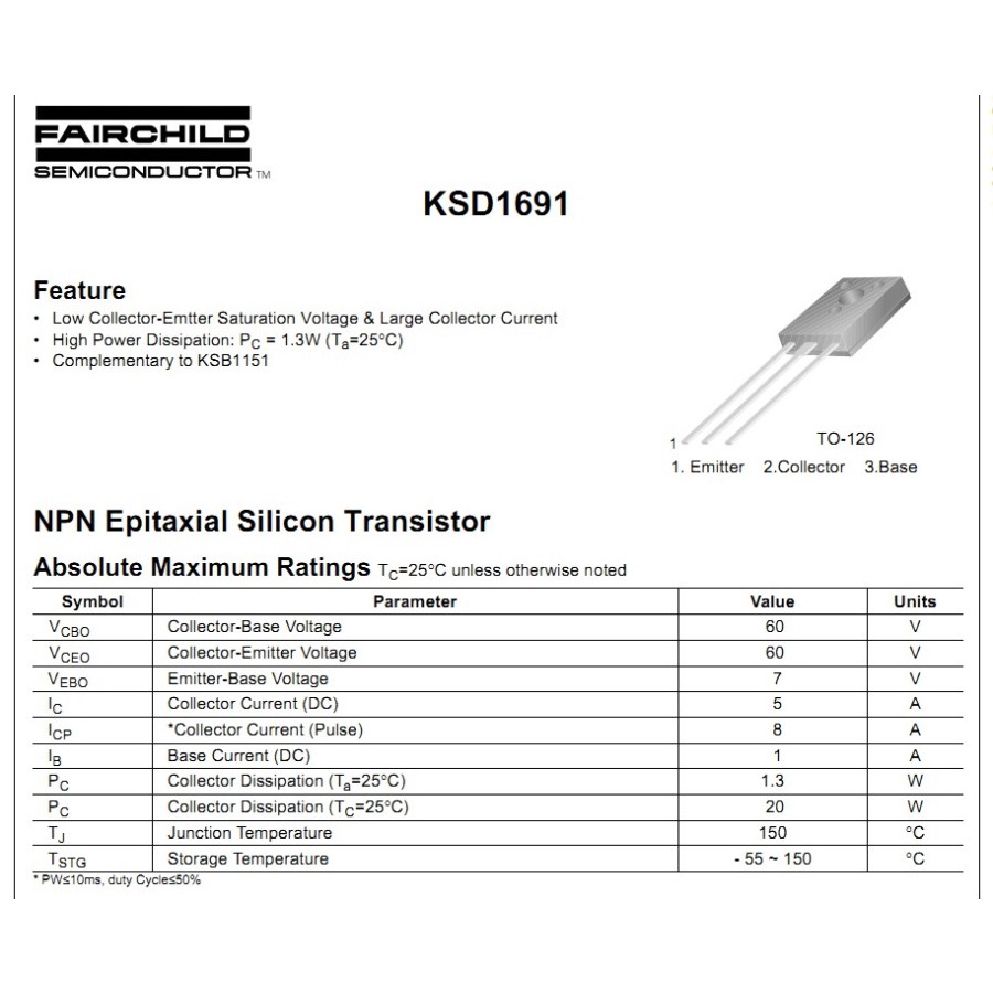 Transistor NPN C5611 2SC5611 merk SANKEN bisa untuk pengganti KSD1691