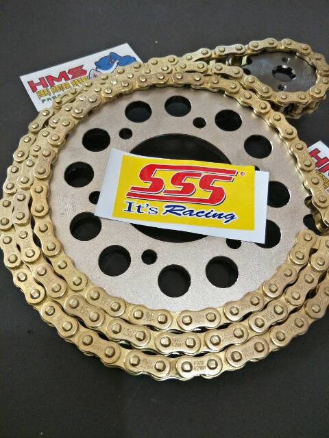 Gir Set SSS Sonic 150 R,Sonic,Rx King ,Rxk Rantai Gold 428 415 - Gear Set Sss Sonic 150 R Sonic-3