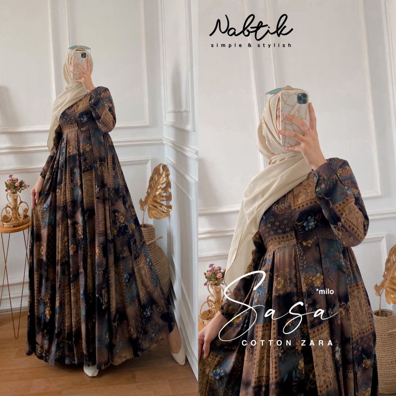 RESTOK SASA DRESS @135.000 ORI BY NABTIK