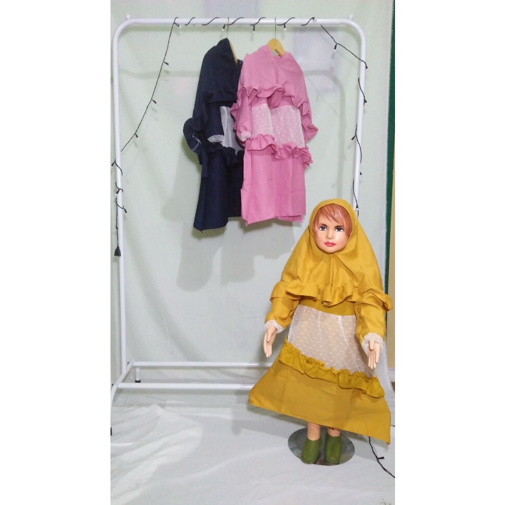 Gamis anak bayi tile dot
