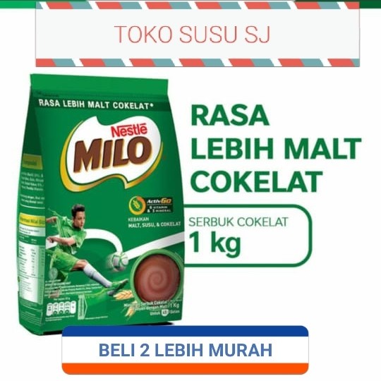 

101bfbb Milo Actigen 1 Kg Coklat / Milo Activ-Go Coklat 1 Kg / Susu Milo 1 Kg Xa201As