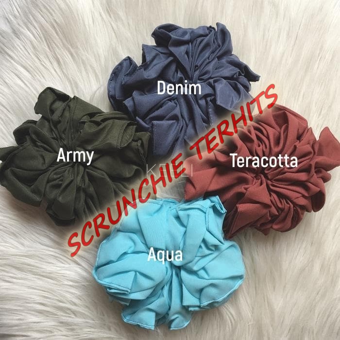 SCRUNCHIE IKAT RAMBUT WANITA /IKAT RAMBUT SCRUNCHIE TERLARIS