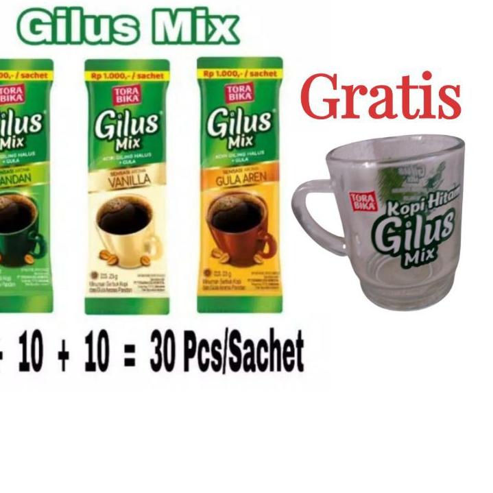 

(PROMO EAH96) Kopi Torabika Gilus Mix (Beli 3Renceng free Gelas) ✵