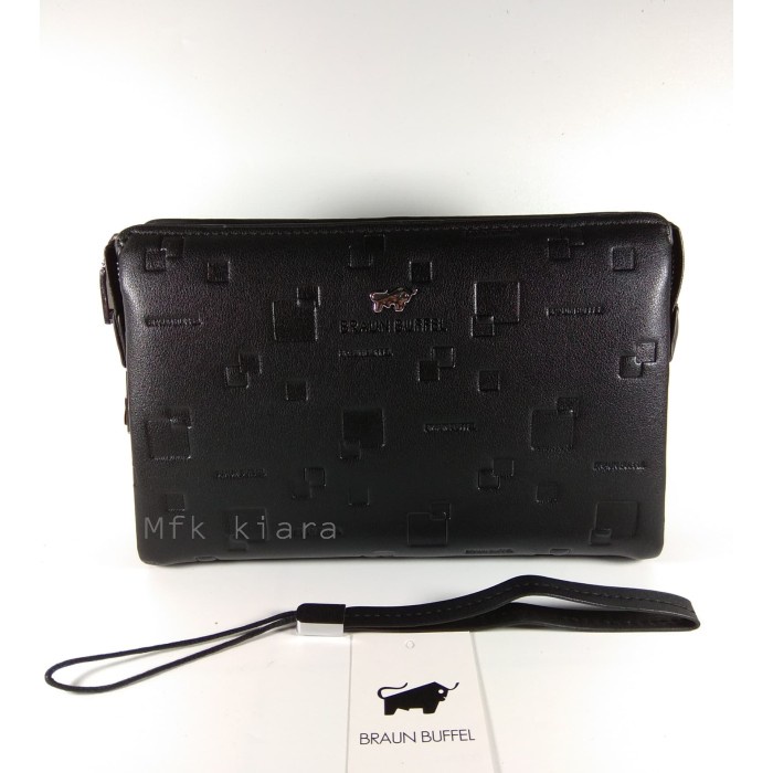 TAS TANGAN KULIT PRIA BRAUN BUFFEL KUNCI NOMOR