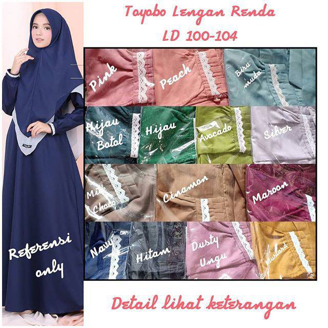 GAMIS TOYOBO FODU LENGAN RENDA LD 100-104