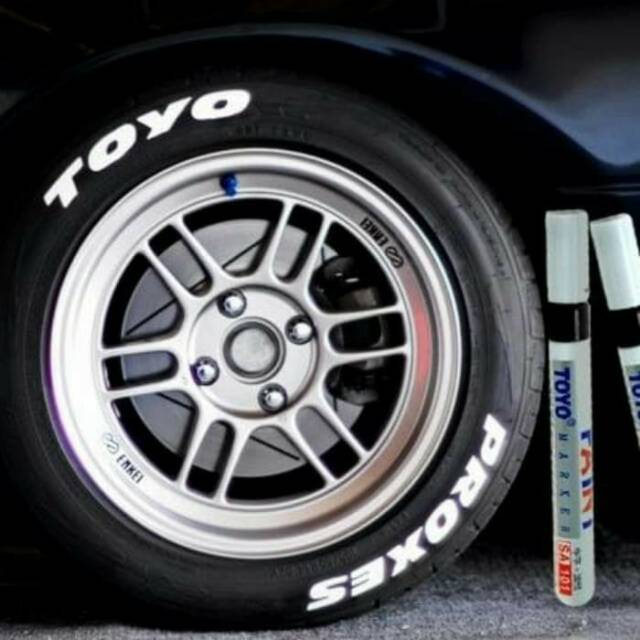 Spidol Ban Mobil Motor TOYO Karet Car Tyre Paint Marker Toyo Permanent Murah