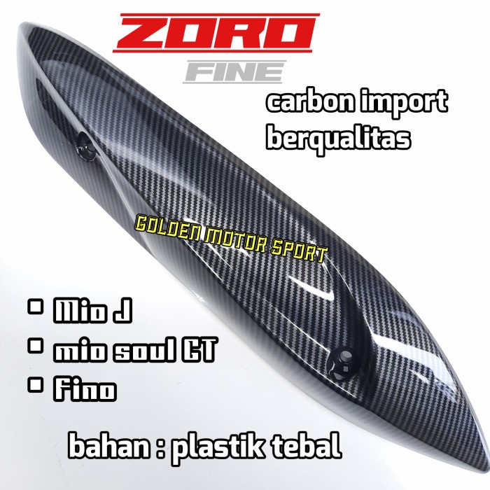 Tutup Kenalpot Mio J Mio Soul Gt Fino Carbon Zoro Cover Kenalpot Mio J