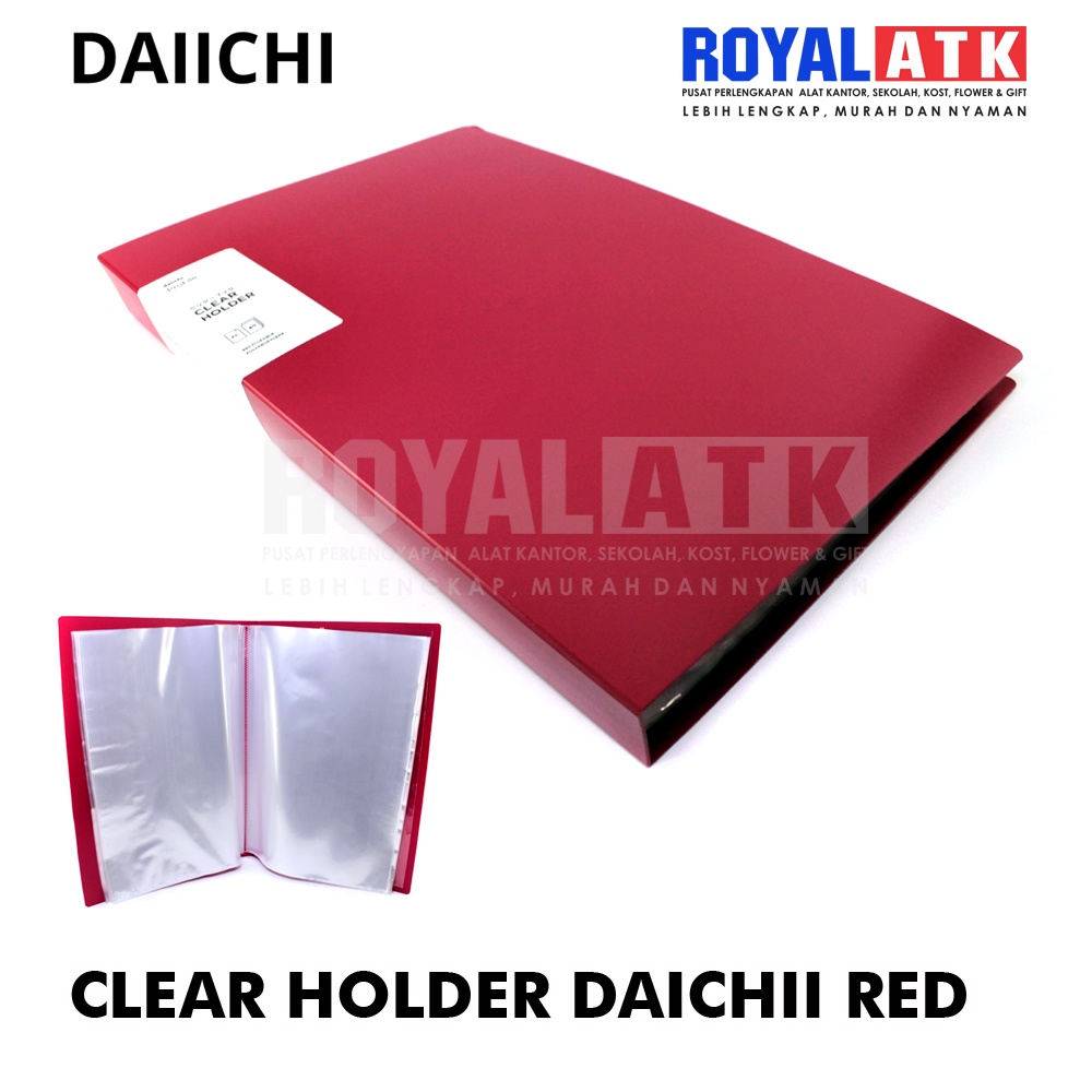 

Clear Holder Daiichi Ukuran Folio 60 Lembar Red