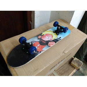 Skateboard Roda Biru