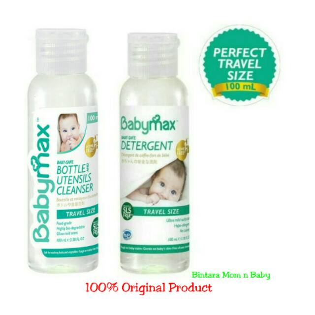 Baby max Bottle Cleaser Detergent Deterjen 100ml Travel Size Petite Pack Babymax