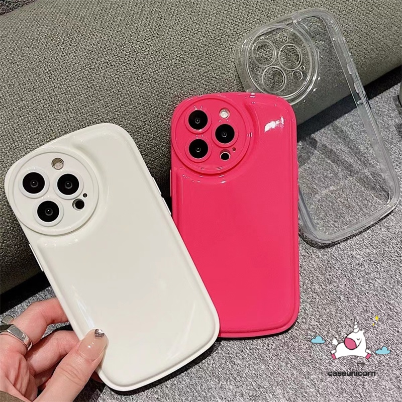 Soft Case Warna Polos Untuk iPhone 11 14 13 12 Pro MAX XR X XS MAX 7 8 6 6S 14 Plus SE 2020