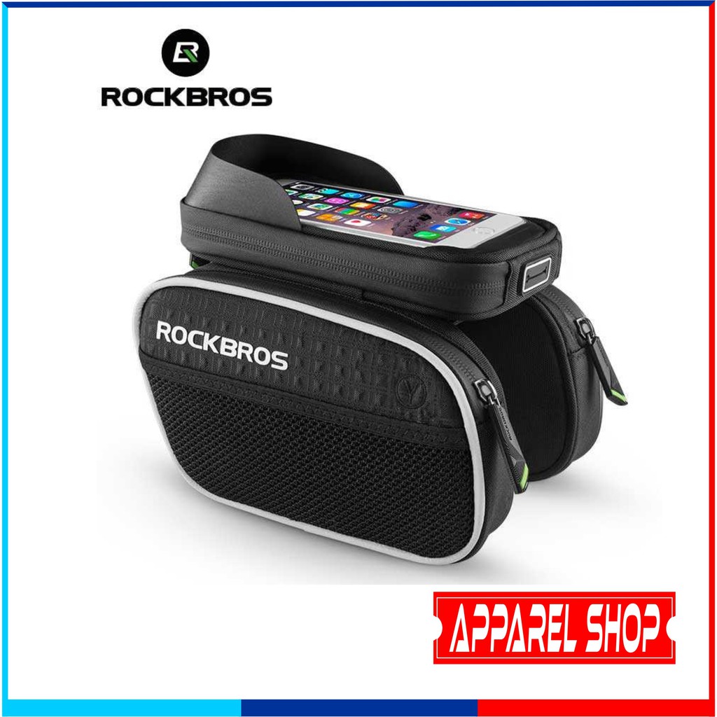  Tas  Sepeda  Rockbros Material Waterproof Tahan  Air  Double 