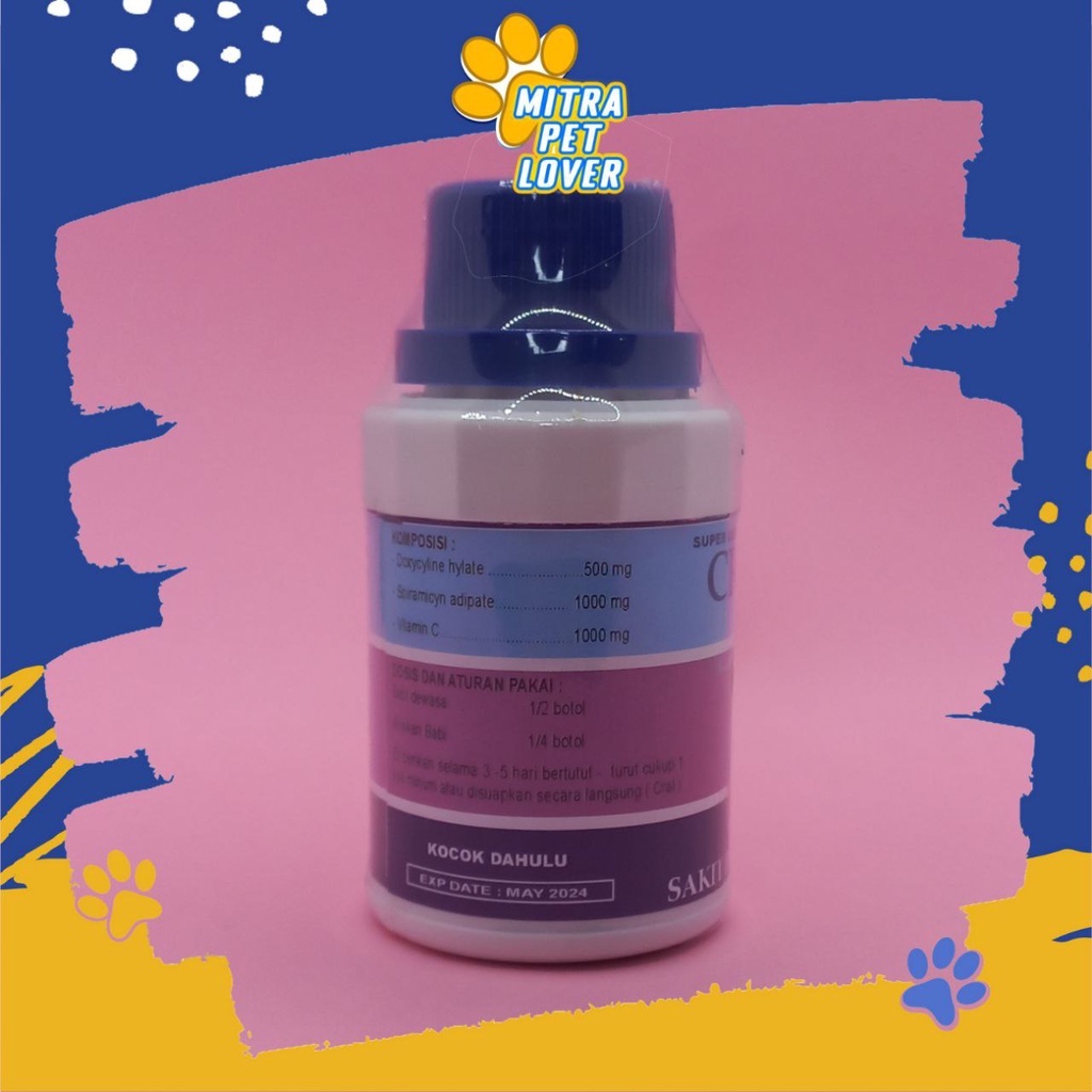 OBAT INFEKSI PERNAFASAN BABI - CRD PIG 120ML ORIGINAL - MENGATASI SAKIT PILEK NGOROK ASMA KRONIS PADA BABI - PET ANIMAL - MURAH GARANSI KUALITAS ASLI - HEALTHCARE &amp; VETERINARY TAMASINDO KESEHATAN &amp; VITAMIN C TERNAK HEWAN BINATANG PELIHARAAN MITRAPETLOVER