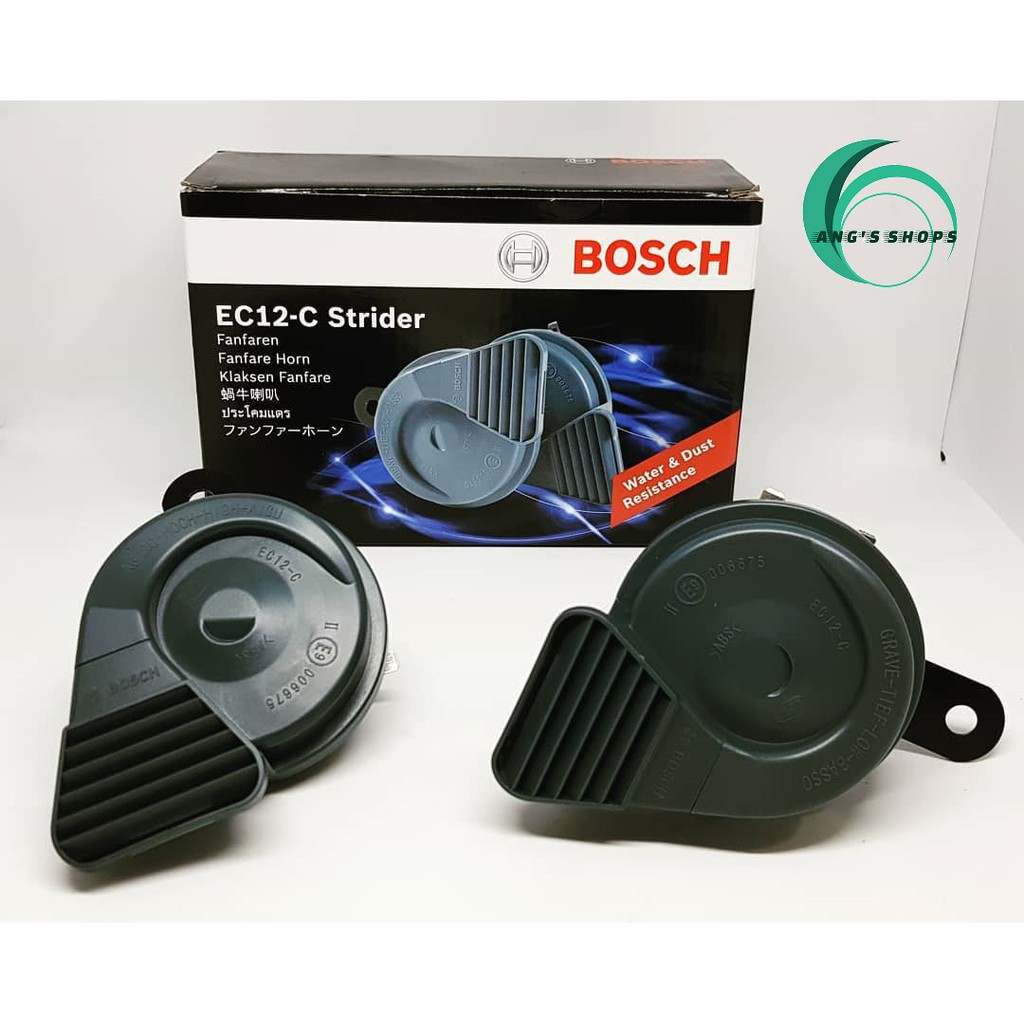 Klakson Keong Mobil Motor Waterproof BOSCH STRIDER EC12 ORIGINAL 12V LENGKAP + KABEL SET MX Termurah