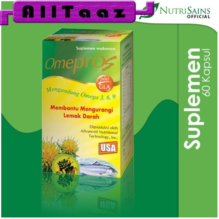 

Omepros Isi 60 Soft Capsule Suplemen Kesehatan Penurun Kolesterol