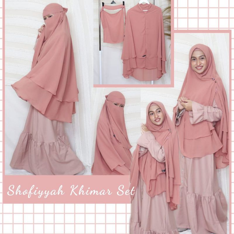 Shofiyyah Khimar Sifon Silk Saudi / sifon arab
