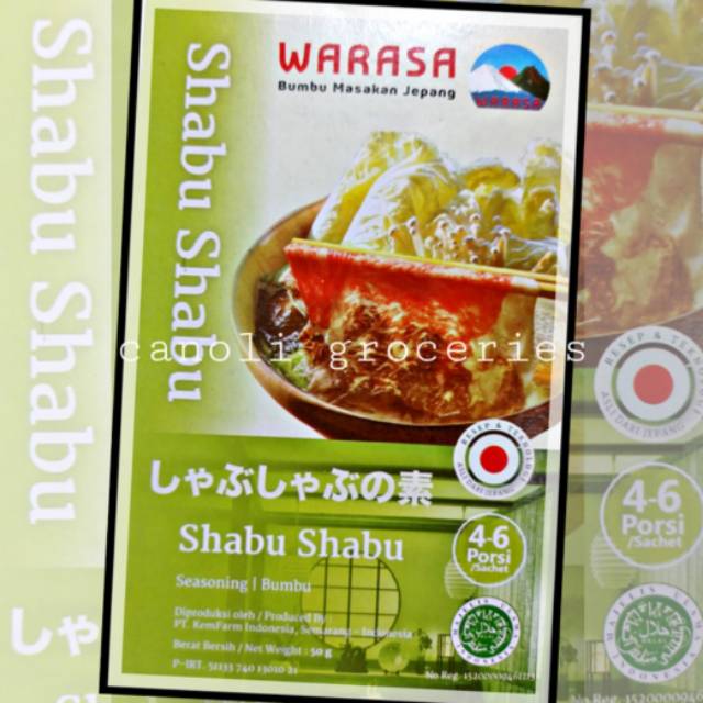 warasa shabu shabu 50gr 100% halal non MSG