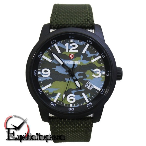 Jam Tangan Expedition E 6671 M Black Green White