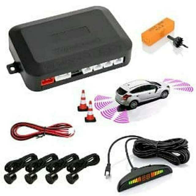 Alat Sensor Parkir Mobil / Parking Sensor 4 Titik / Sensor Parkir Mobil 4 Titik Lengkap Indicator