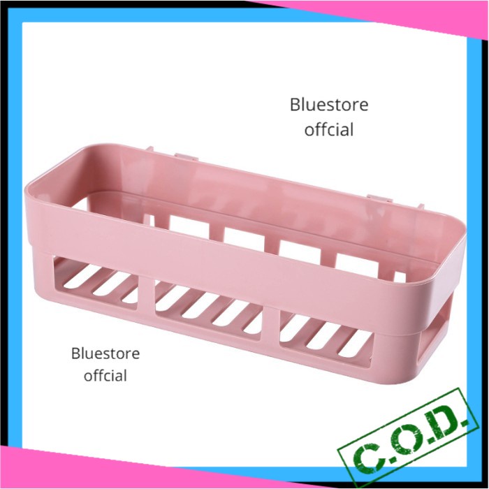 Rak Dinding Tempel Minimalis Plastik Vintage Tanpa Paku Murah Serbaguna Rak Gantung Kamar Mandi Temp