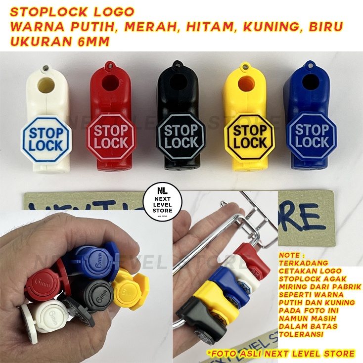 Stoplock Security Display Stop Lock 4mm / 5mm / 6mm Pengunci Hook Ram Gantungan Cantolan