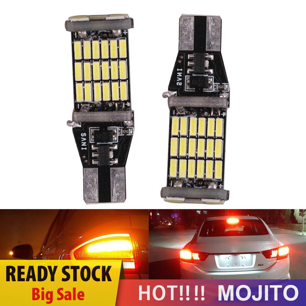 MOJITO T15 W16W LED Car Reverse Light Bulb Canbus 4014 45 SMD 12V Turn Signal Lamp