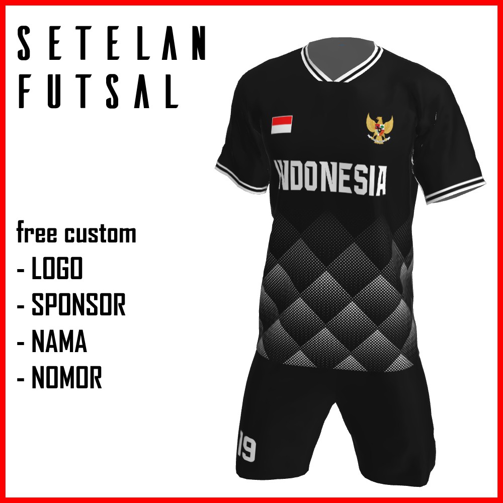 Bikin Jersey Futsal Custom Printing , Baju Kaos Jersey Setelan