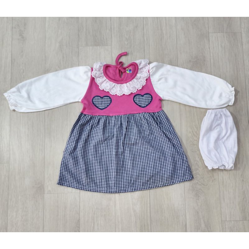 sofiebabyshop set dress tangan panjang