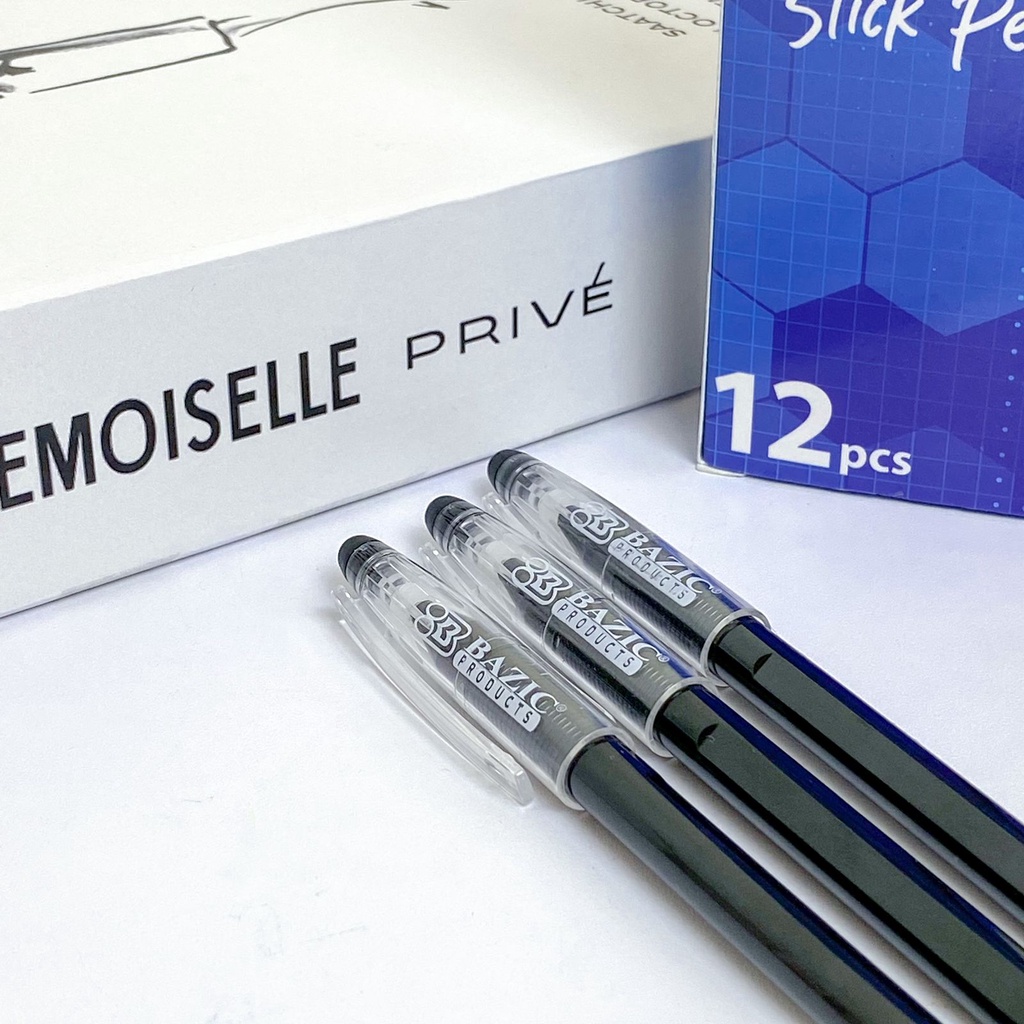 

Erasable Pen BAZIC Hitam ORIGINAL / Pulpen Bazic Tinta Hitam Original Bisa Dihapus Erasable Alat Tulis Sekolah dan Kantor Imut