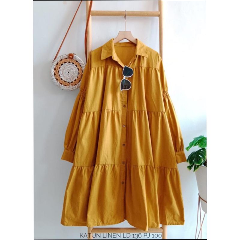 atasan blus linen import