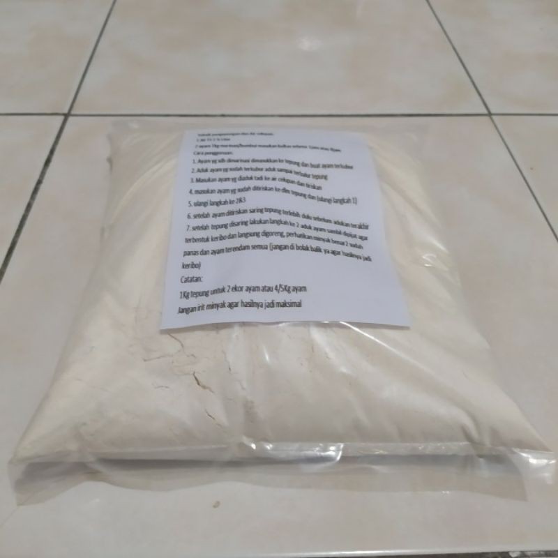 

500gran Tepung Kentucky siap pakai/tepung crispy ayam geprek dll